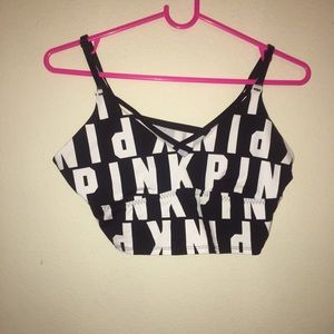Pink Workout Sports Bra size L